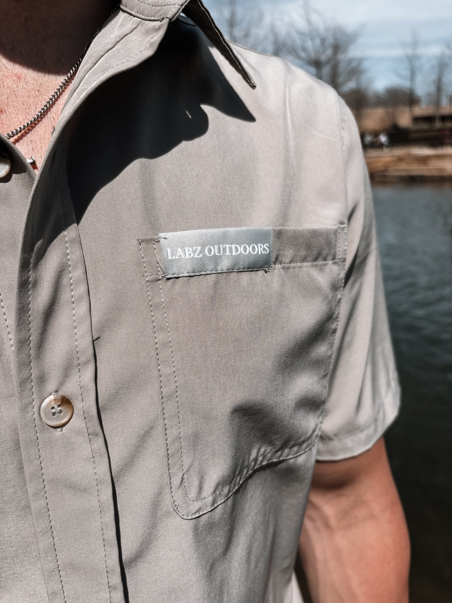 Performance Button Down - Tan
