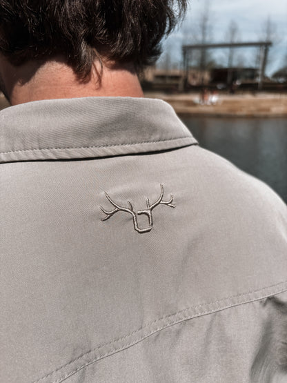 Performance Button Down - Tan